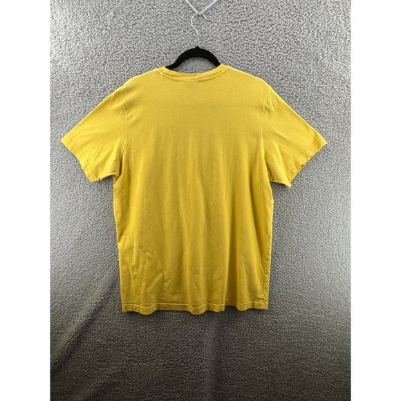 Adidas Embordered Logo Short Sleeve Shirt Yellow - Picture 2 of 6